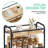 4-Tier Rolling Cart,Metal Utility Cart with Wooden Tabletop,Salon Trolley Cart,Storage Cart,Metal Cart,Printer Stand-112864688