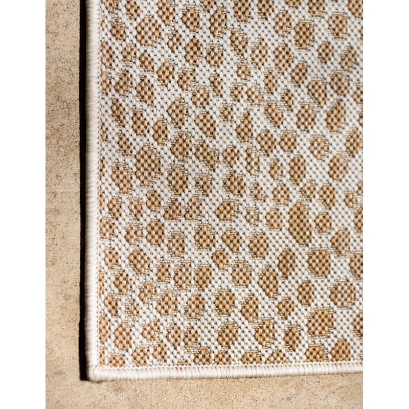 Abstract Indoor / Outdoor Area Rug, Rectangle 66 x 91cm
