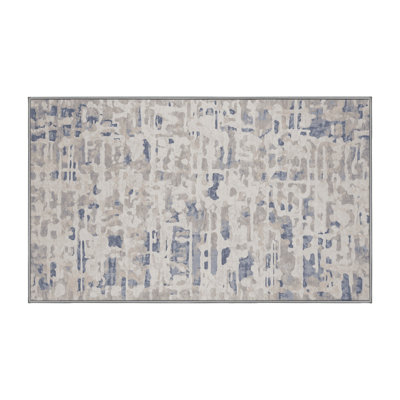 Machine Washable Gray Area Rug