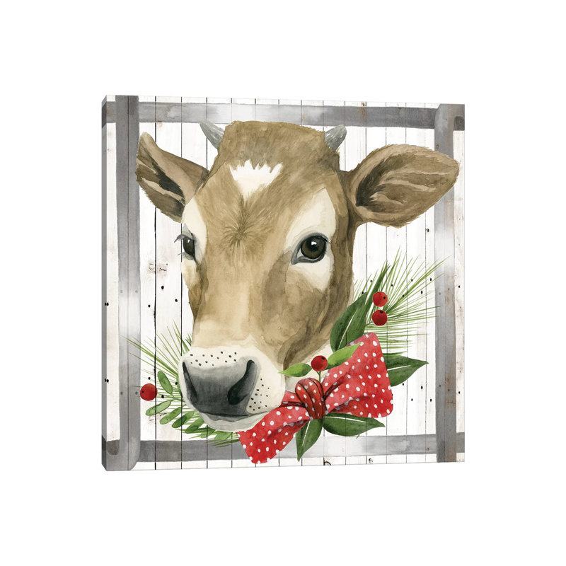 Festive Farm Collection H by Grace Popp - Wrapped Canvas Print