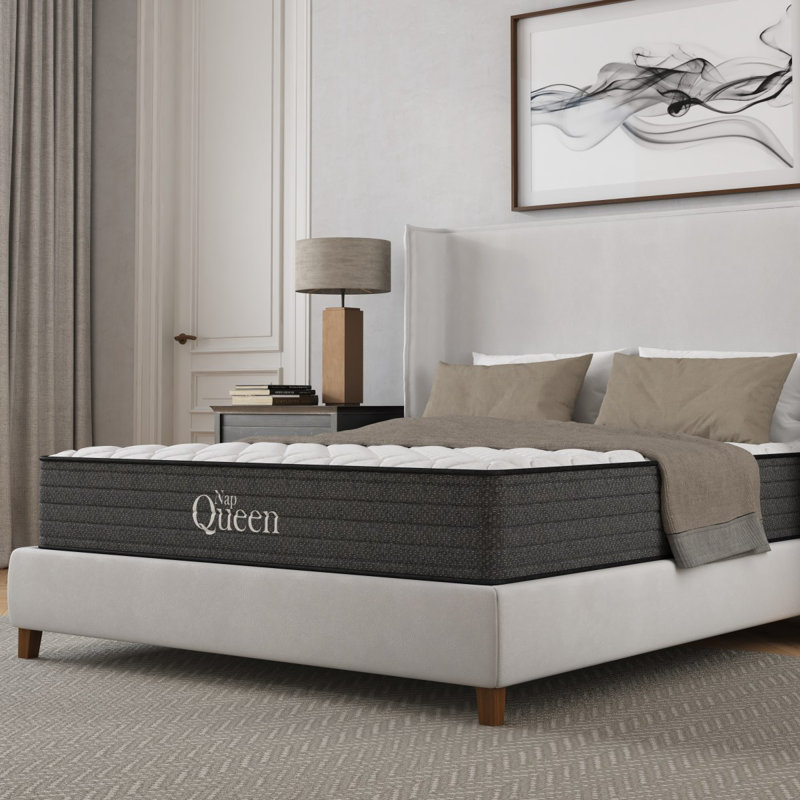 Napqueen Victoria 10 Inch Full Cooling Gel Hybrid Mattress, Certipur-US Certified, Made In USA, Queen