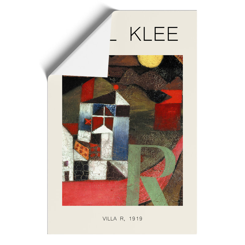 The Letter R Print by Paul Klee - Frameless Print, 42cm H x 30cm W x 0.1cm D