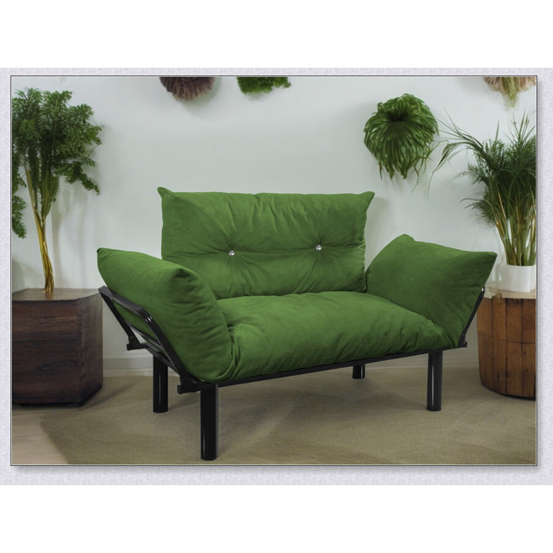 Causeuse convertible Ada - Conception peu encombrante avec pieds hauts, assemblage facile et plusieurs options de couleurs