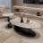 Modern light luxury oval rock table-105842876-105842875