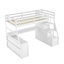 Lit mezzanine avec 7 tiroirs, 2 tablettes et un bureau-888771802