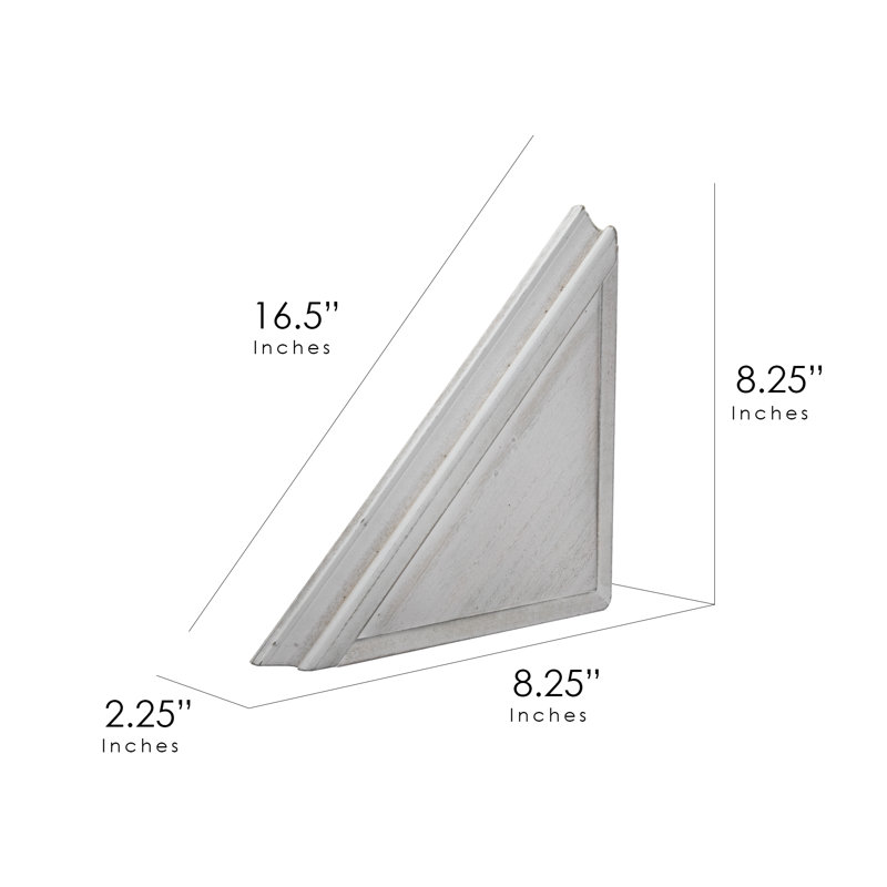 Caloundra 3 Piece Triangle Corner Shelf, White