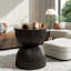Tables d'appoint modernes, table d'appoint en sablier beige MGO pour la décoration intérieure et extérieure-1226102913