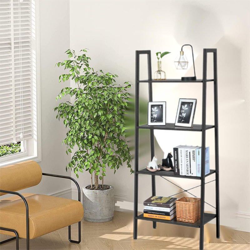 Kamm Ladder Bookcase, Black