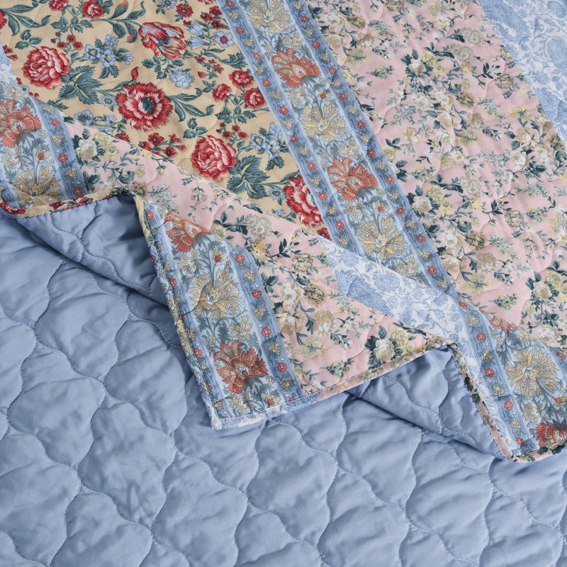 Ensemble de courtepointe Kressida, Courtepointe pour lit simple + 1 taie décorative 
