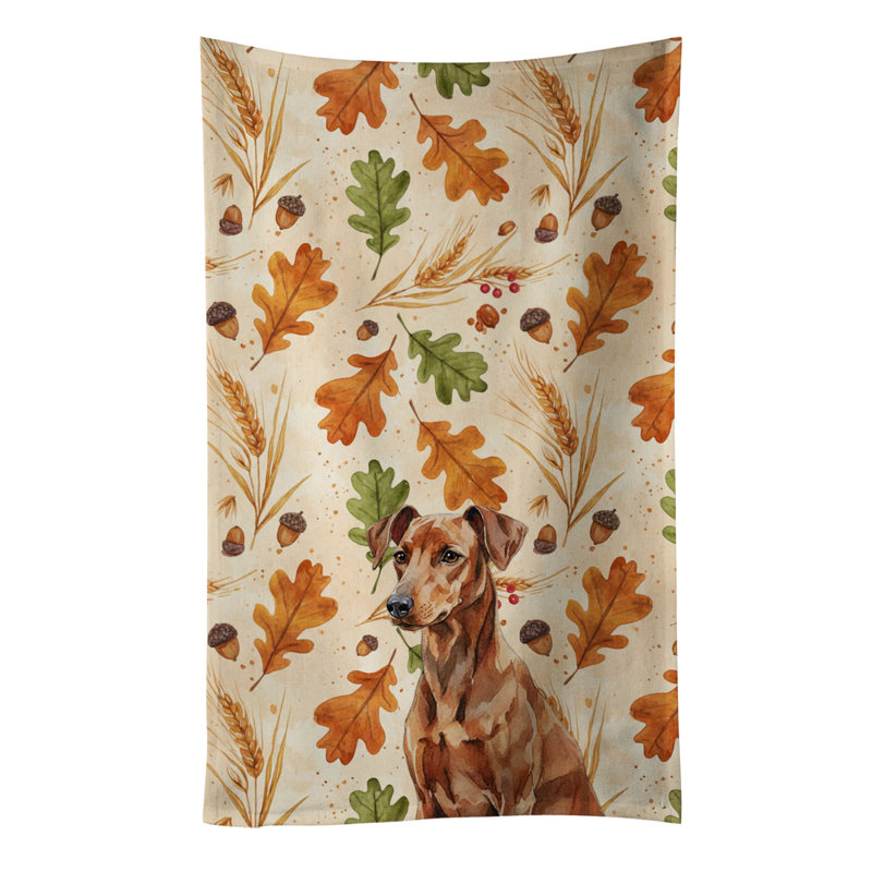 Serviette de cuisine tricolore Sheltie, Pinscher allemand rouge