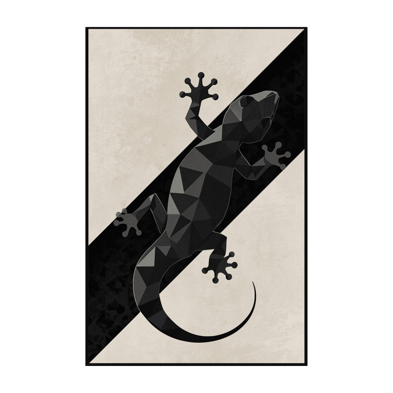 Machine Washable Peirsen Gecko Modern Geometric Rug in Beige – Black Binding, 2x5