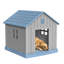 Niche pour chien d'intérieur en résine imperméable 32,53 "toutes saisons (bleu)-1265586472-1271840532