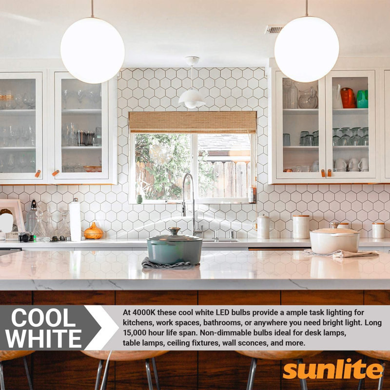 11 Watt (75 Watt Equivalent), A19 LED Non-Dimmable Light Bulb, Daylight E26/Medium (Standard) Base, 4000K