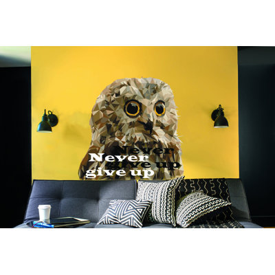 Adhésif décoratif polygonale hibou