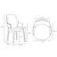 Fauteuil de salle à manger rembourré en cuir de hêtre Kara-853816666