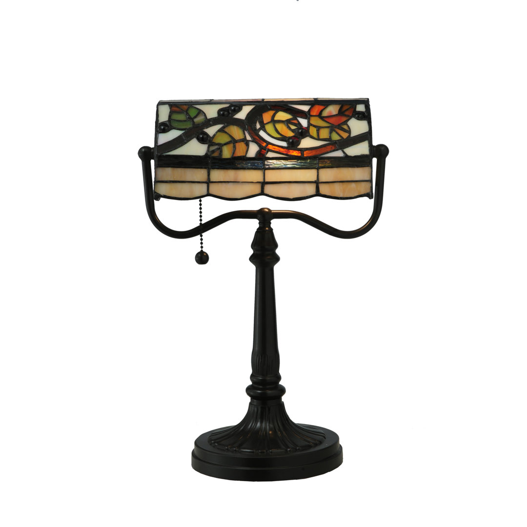 Meyda Tiffany & Stained Glass Metal Bankers Lamp Meyda Lighting
