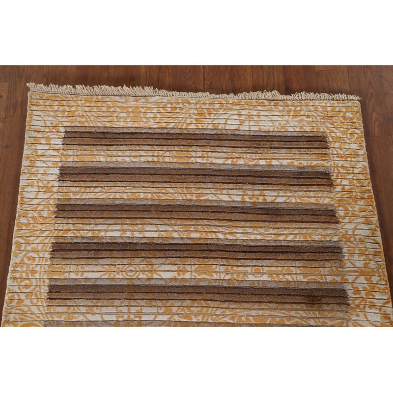Tapis oriental moderne rayé 3 x 5