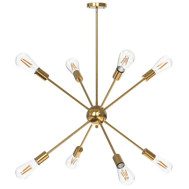 Lustre spoutnik moderne 8 lumières Eaghan Eaghan, Or