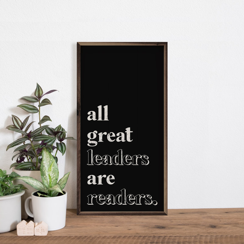 Leaders Are Readers, H 16 po x l 8 po