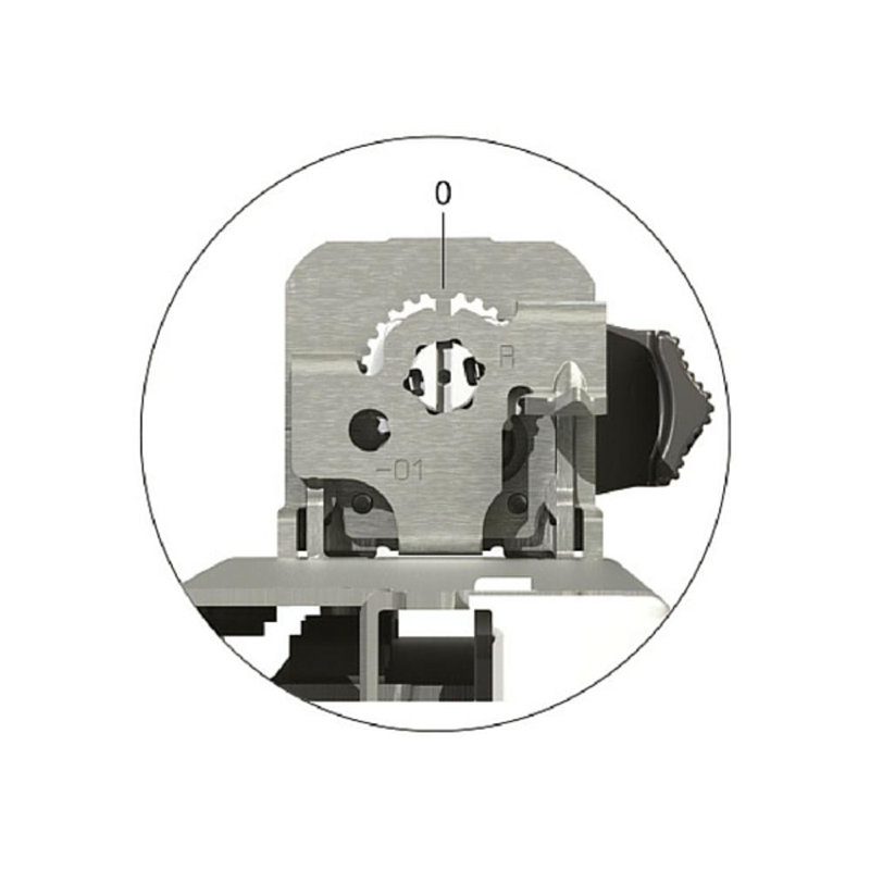 Dispositif de verrouillage de la profondeur droite Bland TANDEM T51.1901.PSR pour glissière modèle 563 [D'un côté à l'autre, réglage de la hauteur et de la profondeur]