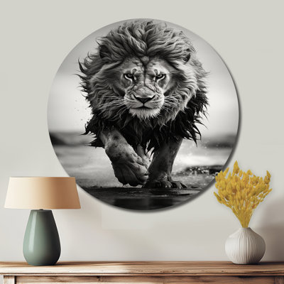 MIGEL - Art animalier rond en métal