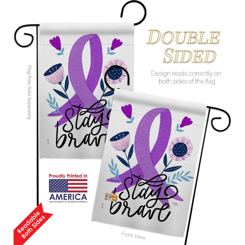 Double Sided 18.5'' H x 13'' W Polyester Garden Flag