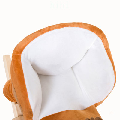 Cheval à bascule pour enfants, peluche avec chansons, cheval à bascule robuste en bois pour garçons et filles