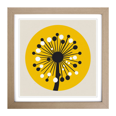 Dandelion Bauhaus No.4 - Framed Print