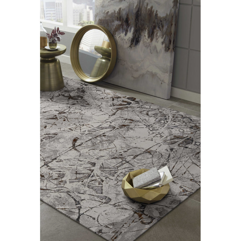 Wilsen Abstract Indoor Rug, Square 7'