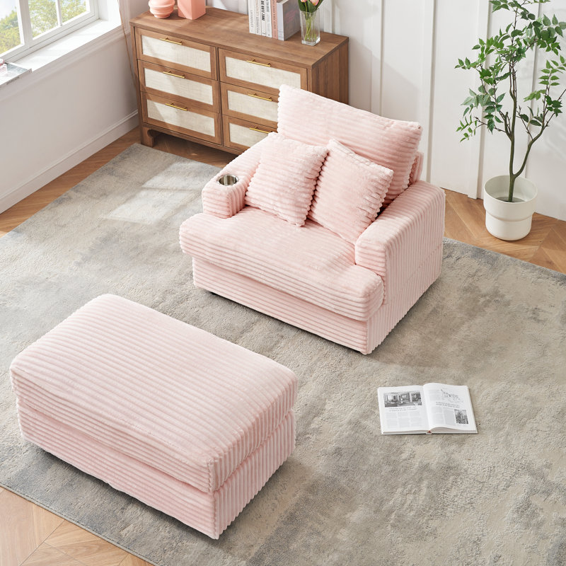 Rumaisa 39.37'' Square Arms Sofa