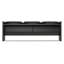 Banc rembourré noir