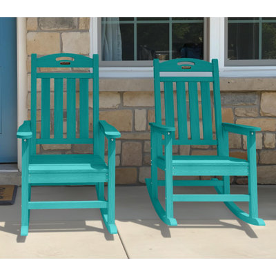 Chaise berçante en PEHD à bascule Adirondack