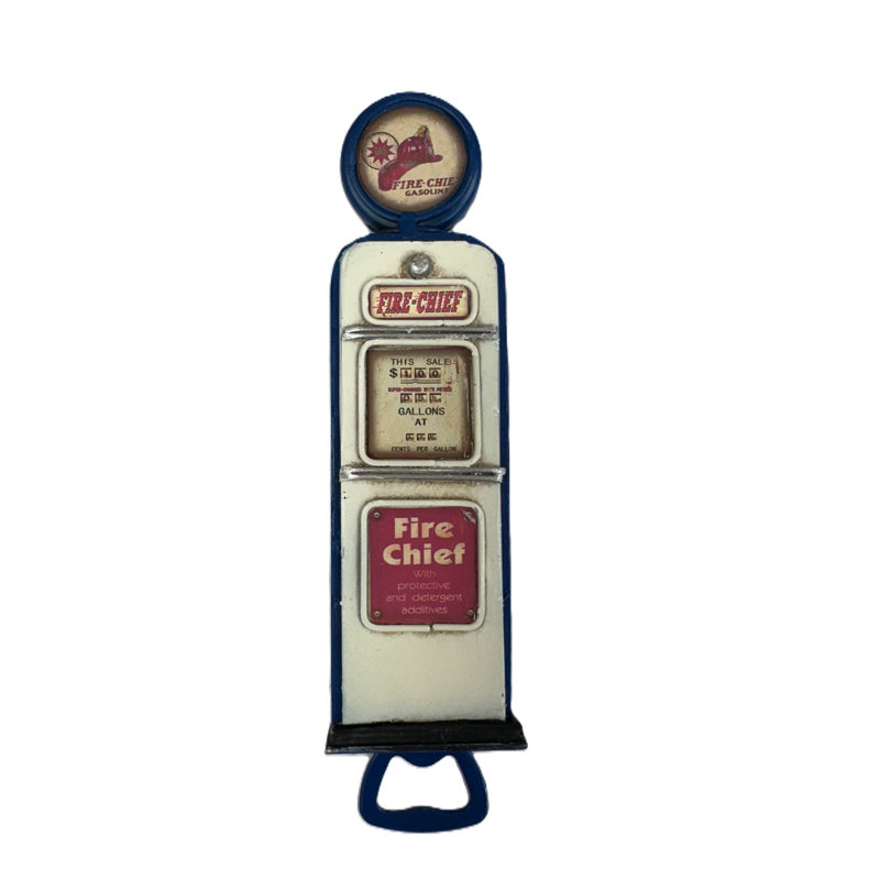Gas Pump Fridge Magnet with Bottle Opener