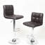 Tabouret de bar pivotant réglable en similicuir, ensemble de 2-552766209