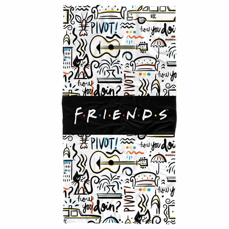 Friends Forever Beach Towel - 30x60 Inch Officially Licensed Pattern