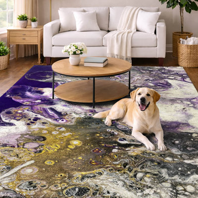 Tapis à poil long de qualité supérieure lavable à la machine ADS52