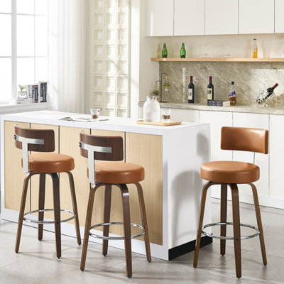 Swivel Upholstered Counter & Bar Stool