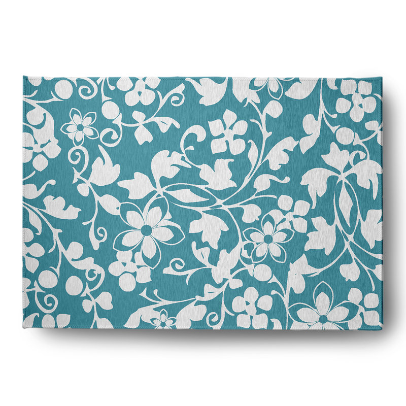 Ingunn Chenille Floral Indoor Rug, Rectangle 5' x 7'