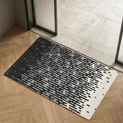 Tapis abstrait lavable à la machine Premium