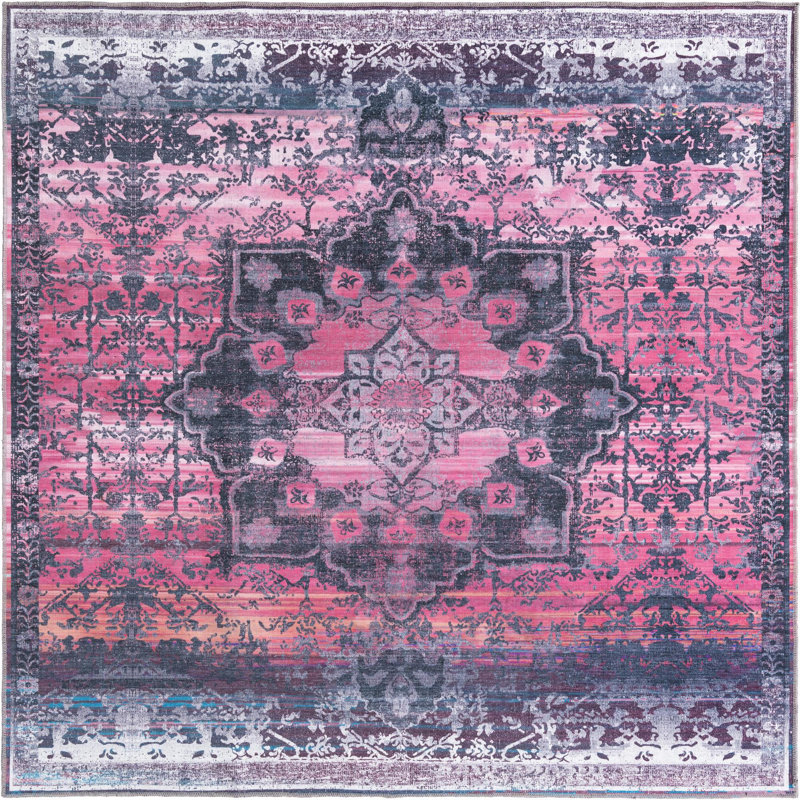 Oriental Indoor Rug, Square 7'3"