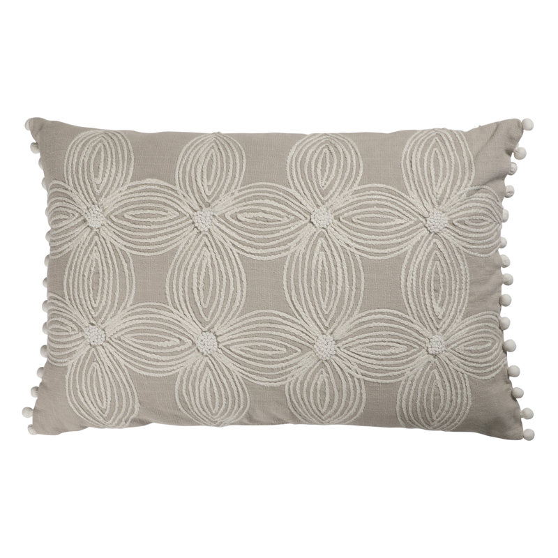  Housse de coussin rectangulaire 100% coton et insert, Polyester