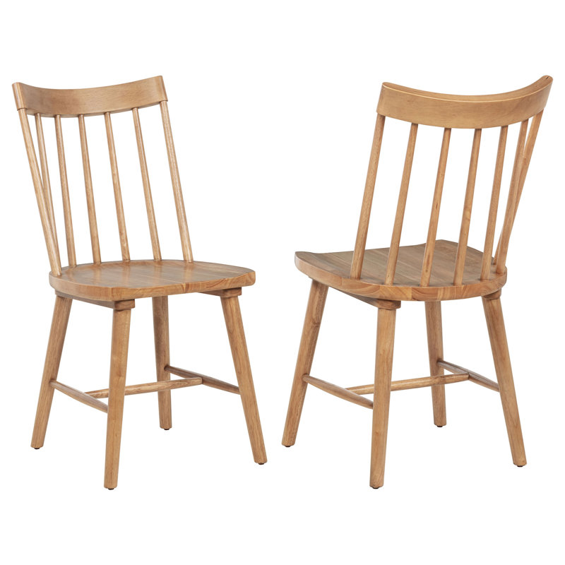 Chaise d'appoint en bois massif Carlos (seulement chaises de salle à manger), Naturel