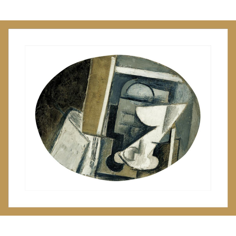 «A Glass on a Table» par Pablo Picasso, impression giclée encadrée, H 23,5 po x l 28,42 po