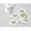 Verre à café sous-verre de jardin monogramme initiale B-1606464085