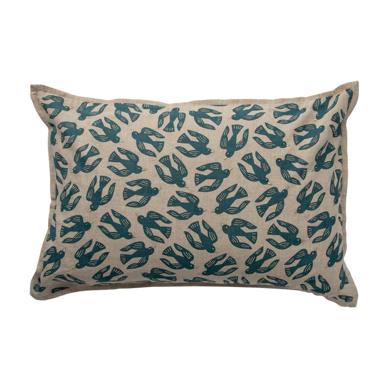 Lumbar Pillow Cover & Insert, Dark Blue
