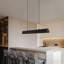 Luminaire suspendu linéaire en V Modern Minimalist Kitchen Island