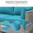 8-Piece Outdoor 4" Replacement Cushion Set Seat/Back Cushion(Set Of 3 Seats, 3 Backs, 2 Short Backs)-263363189