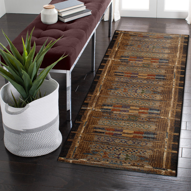 Lakedia Synthetic Non-Skid Kitchen Mat, Runner 1'11" x 4'11", Gold