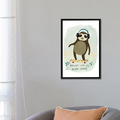 «Hipster Sloth II», impression sur toile tendue