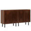Armoire rustique, ensemble de 2 armoires de rangement, buffet classique